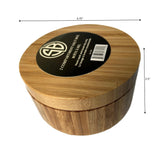 Simply Bamboo 2 Compartment Salt & Spice Box with Removable, Rotating, Magnetic Top - 4.75''