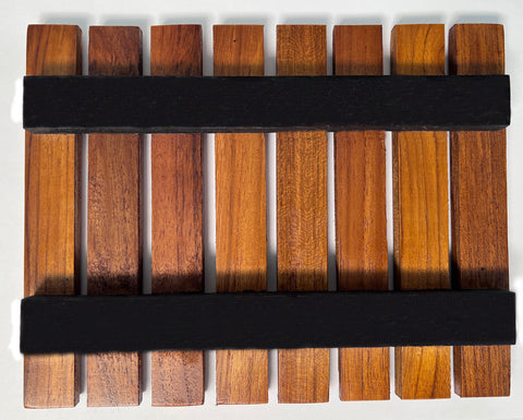 Handmade Adorable Rectangle Teak Wood Trivet for Hot Dishes, Pot Pan o