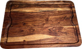 Mountain Woods Brown Extra Large Organic Edge-Grain Hardwood Acacia Cutting Board w/ Juice groove - 24"