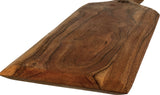Mountain Woods Serving/Cutting Paddle Board Made With Organic Brown Acacia Wood, 24"X6"X.625"