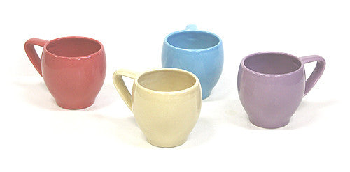 Hues & Brews Multicolor 4 Piece 13 Oz. Circle Mug Set - 5.5"