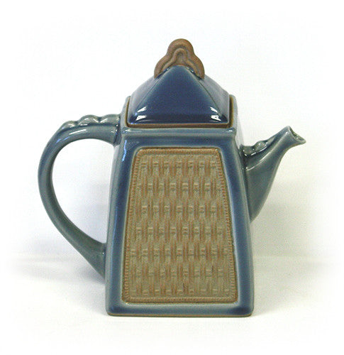 Hues & Brews Blue Siam Celadon 40 oz. Teapot - 8.5"