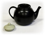 Hues & Brews 50 Oz. Matte Black Teapot w/ Dry Bone Lid 2
