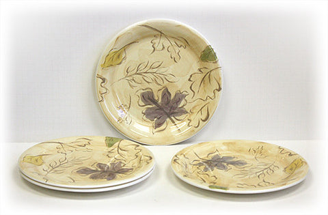 Hues & Brews 4 Piece Multi-Color Seasons Dinner Plate Set 1