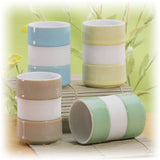 Hues & Brews 4 Piece 8 Oz. Earth-Toned Silicone Banded Mug Set 3