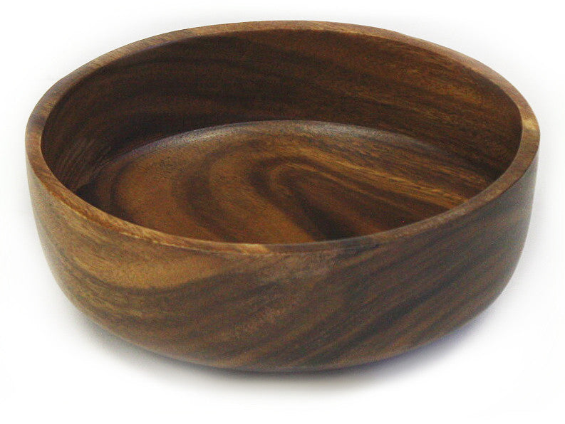 8.5" Acacia Hardwood Round Bowl