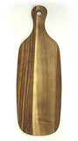 Mountain Woods Brown Acacia Hardwood Paddle Cutting and Serving Board 3