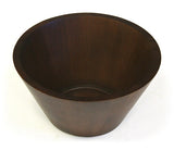 Mountain Woods 12 X 6 Artisan Crafted Wood Bowl w/ Espresso Finish