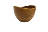 Mountain Woods Dark Brown Organic Artisan Acacia Wood Bowl - 10"