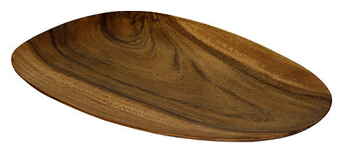 Mountain Woods Dark Brown Organic Artisan Acacia Wood Serving Tray / Platter / Charger 1