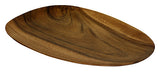 Mountain Woods Brown 5 Piece Organic Artisan Acacia Wood Serving Tray Set -16"