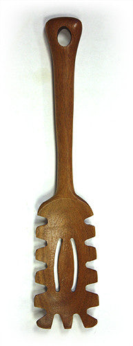 Mountain Woods Brown Premium Acacia Wood Pasta Server 1