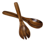 Mountain Woods Brown 7 Piece Organic Acacia Wood Serving Bowls & Utensils Set