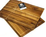 Mountain Woods Brown Organic Edge-Grain Hardwood Acacia Cutting Board w/ Juice Groove 4