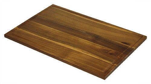 Mountain Woods Brown Extra Large Organic Edge-Grain Hardwood Acacia Cutting Board w/ Juice groove 1