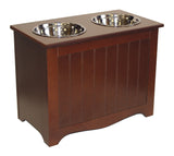 Mountain Woods Chocolate Brown Pet Food Server and Storage Box 1