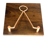 Mountain Woods Wooden Napking Holder With Copper Finish Metal Holder