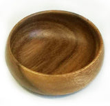 Mountain Woods Brown Acacia Hardwood Round Bowl 1