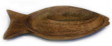 Mountain Woods Brown Acacia Hardwood Fish Shaped Bowl - 1