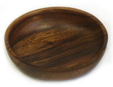 Mountain Woods Brown Acacia Hardwood Round Bowl 1