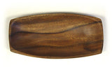 Mountain Woods Brown Organic Canoe Shaped Acacia Serving Plate 3