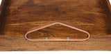 Mountain Woods Brown Large Solid Acacia Wood Serving Tray 6
