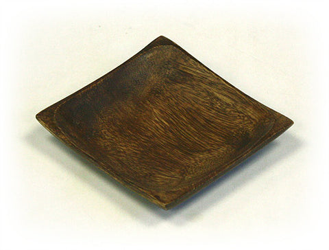 Mountain Woods Brown Square Organic Acacia Serving Plate 1