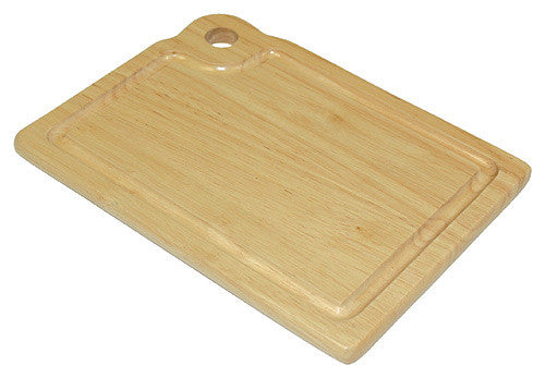 Mountain Woods Brown Hardwood Bar Cutting Board w/ Juice Groove 1