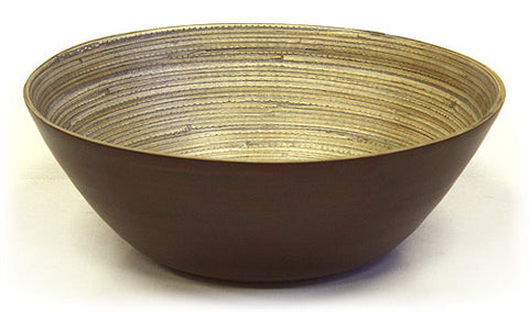 Simply Bamboo Matte Espresso Bamboo Bowl 1