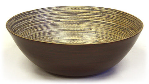 Simply Bamboo Matte Espresso Bamboo Bowl 1