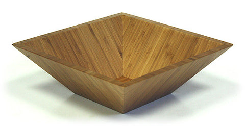 Simply Bamboo Brown Square Bamboo Bowl 1