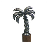 Simply Bamboo Brown Carbonized Bamboo Paper Towel Holder w/ Metal Rooster Ornament 2