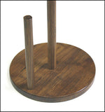 Simply Bamboo Brown Carbonized Bamboo Paper Towel Holder w/ Metal Rooster Ornament 3