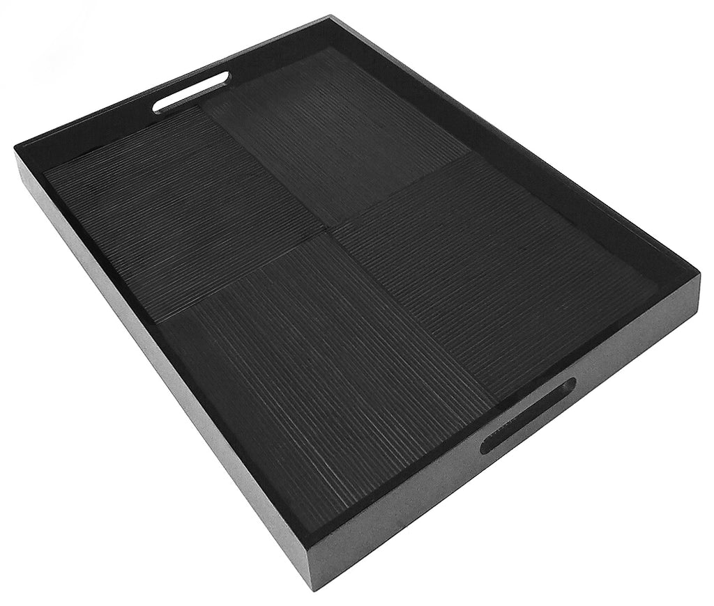 Mountain Woods Black Serving Tray 1