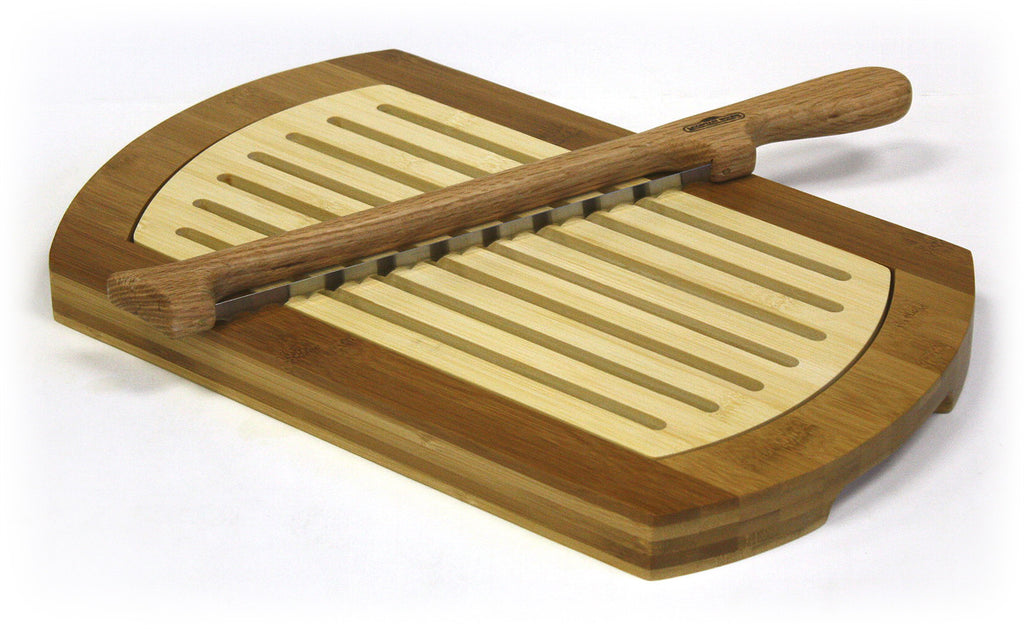 Bamboo Crumb Tray Knife Set