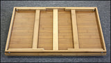 Simply Bamboo Extra Large Brown Bamboo Bed Tray w/ Folding Legs 3