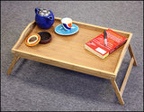 Simply Bamboo Extra Large Brown Bamboo Bed Tray w/ Folding Legs 2
