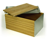 Simply Bamboo Extra Large Napa Bamboo Bread Box w/ Crumb Tray Cutting Board Lid 4