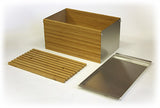 Simply Bamboo Extra Large Napa Bamboo Bread Box w/ Crumb Tray Cutting Board Lid 5
