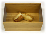 Simply Bamboo Extra Large Napa Bamboo Bread Box w/ Crumb Tray Cutting Board Lid 6