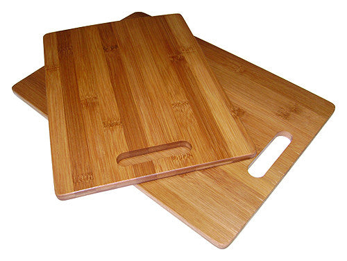 Simply Bamboo Brown 2 Piece Valencia Bamboo Board Set 1