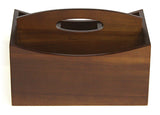 Mountain Woods 4 Compartment Brown Acacia Hardwood Condiment Caddy 2