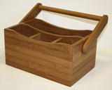 Simply Bamboo Brown Condiment Bamboo Caddy 2