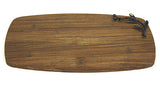 Simply Bamboo Brown Large Kona Berries Artisan Crafted Carbonized Bamboo Cheese Board & Serving Tray 2