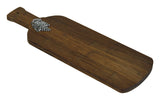 Simply Bamboo Large Grape Vine Artisan Crafted Carbonized Bamboo Paddle Cutting and Serving Board 1