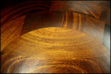 Mountain Woods Cherry Finish Flower Petal Wavy Rim Wood Bowl 3