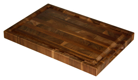 Mountain Woods Brown Extra Large Organic End-Grain Hardwood Acacia Cutting Board w/ Juice groove 1