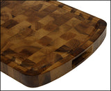 Mountain Woods Brown Extra Large Organic End-Grain Hardwood Acacia Cutting Board w/ Juice groove 2