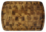 Mountain Woods Brown Extra Large Organic End-Grain Hardwood Acacia Cutting Board w/ Juice groove 3
