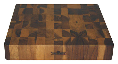 Mountain Woods Brown Square Acacia Cutting Board - 16